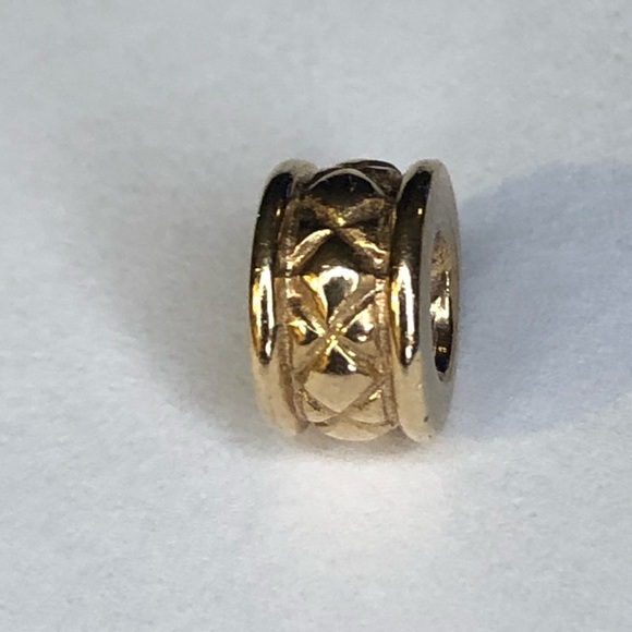 Pandora Solid 14k Criss Cross Charm G585 Ale - Picture 2 of 6